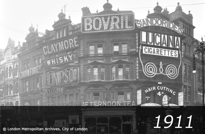 Tottenham Court Road Station -  1911 -