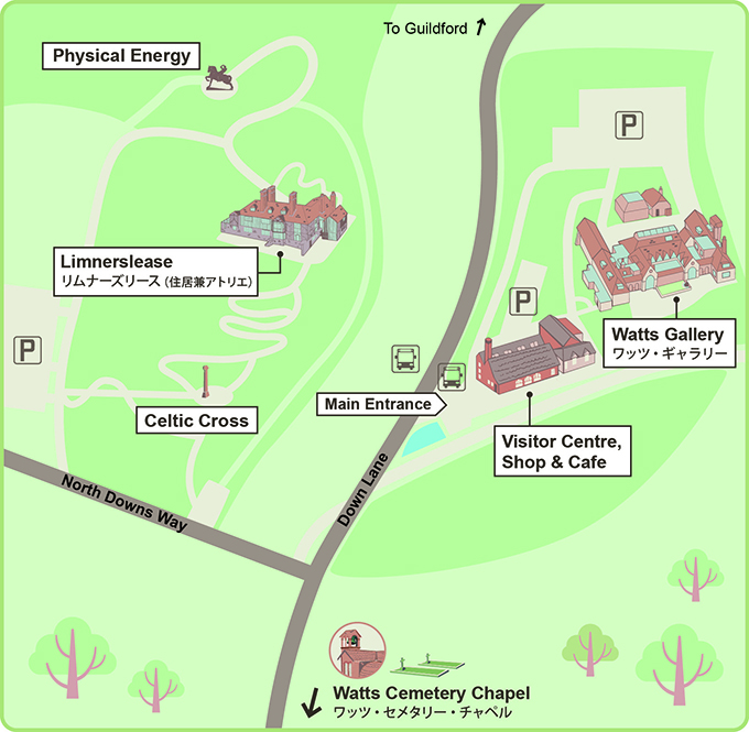 Watts Gallery Map