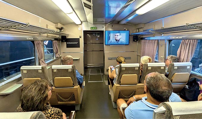 0系新幹線車内の様子