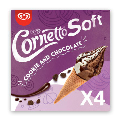 ウォールズ：コーネットウ・クッキー & チョコレート・アイスクリーム・コーン