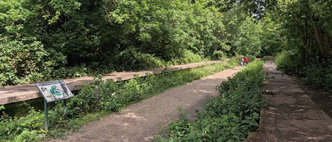 Parkland Walkのウォーキングルート